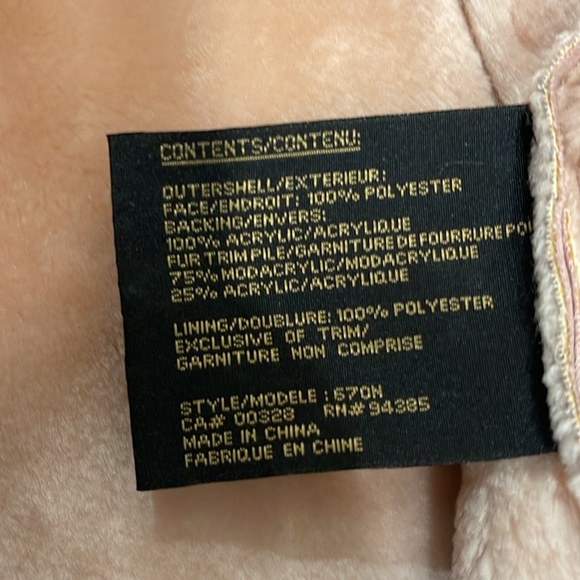 Women’s Blush warm Coat with Fuax fur size XL - Picture 3 of 3